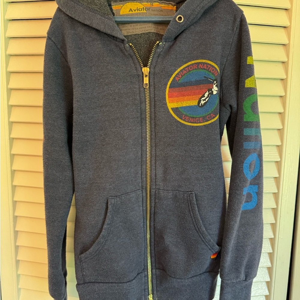 Aviator Nation Kids Blue Sweatshirt Hoodie